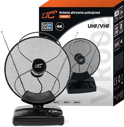 Picture of ANTENA AKTYWNA POKOJOWA TV TELEWIZJI NAZIEMNEJ FHD 4K LTE DVB-T2 MUX8