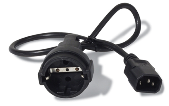 Picture of APC AP9880 power cable Black 0.6 m C14 coupler CEE7/7
