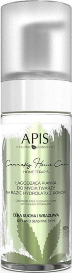 Picture of Apis Cannabis Home Care agodzca pianka do mycia twarzy na bazie hydrolatu z konopi 150ml