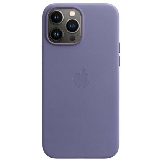 Picture of Apple - iPhone 13 Pro Max Leather Case with MagSafe Wisteria