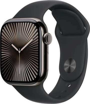 Изображение Smartwatch Apple Watch 10 GPS + Cellular 46mm Slate Titanium S/M Czarny  (MWYD3QF/A)