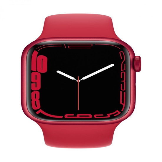 Picture of Apple Watch Series 7 GPS, 41mm (PRODUCT)RED Aluminium Case with Sport Band - Regular (PRODUCT) Red