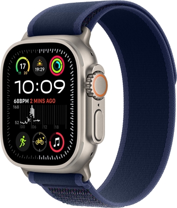 Изображение Smartwatch Apple Watch Ultra 2 GPS + Cellular 49mm Titanium Case Trail Loop S/M Niebieski (MX4J3)