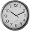 Attēls no ASI COLLECTION Wall clock O31cm silver/chrome 24306030