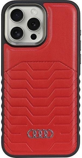Изображение Audi Audi Synthetic Leather MagSafe iPhone 14 Pro Max 6.7" czerwony/red hardcase AU-TPUPCMIP14PM-GT/D3-RD