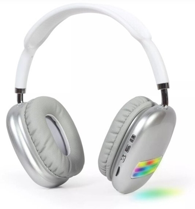 Изображение Austiņas Gembird BT Stereo Headset with LED Light Effect White