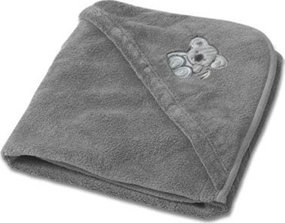 Attēls no BabyMatex Kocyk z kapturkiem do fotelika samoch. Koala 95x95 ciemny szary 44
