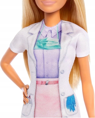 Attēls no Lalka Barbie Mattel You Cann Be Anything Barbie Lekarz Dentystka (JCR74)