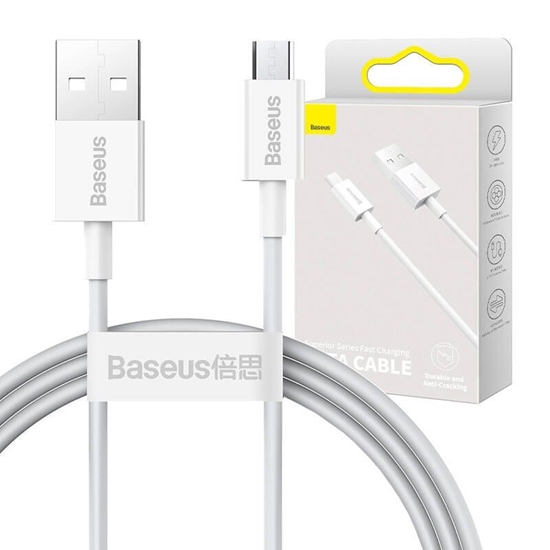 Picture of Baseus - Superior Fast Charging Data Cable MicroUSB 1m White