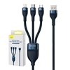 Изображение Baseus Baseus Flash Series II cable USB - USB Type C / Lightning / micro USB 100 W 1.2 m blue (CASS030003)