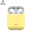 Attēls no Baseus Apple Silica Series Ultra-thin Silicone Protector Case for Airpods 1 / 2 Yellow