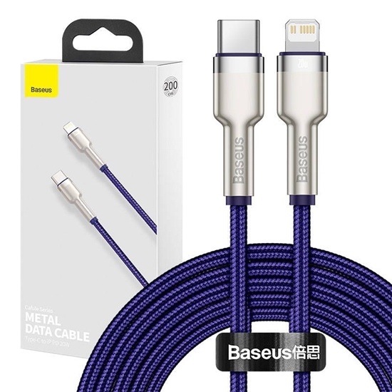 Изображение Baseus Baseus Cafule Series USB-C cable for Lightning, 20W, 2m (purple)