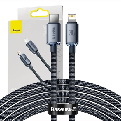 Изображение Baseus Baseus CAJY000301 Lightning - USB-C PD QC cable 20W 480Mb/s 2m - black