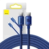 Изображение Baseus Baseus Crystal Shine cable USB-C to USB-C, 100W, 1.2m (blue)