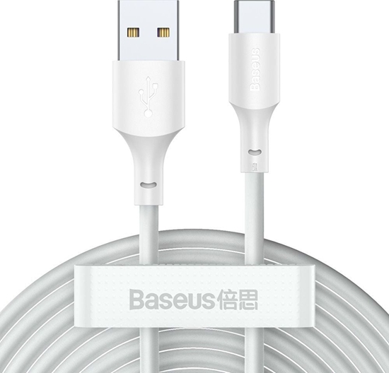 Picture of Baseus Baseus 2x USB cable - USB Type C fast charging Power Delivery Quick Charge 40 W 5 A 1.5 m white (TZCATZJ-02)