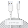 Picture of Baseus Baseus 2x USB cable - USB Type C fast charging Power Delivery Quick Charge 40 W 5 A 1.5 m white (TZCATZJ-02)