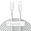 Picture of Baseus Baseus Simple Wisdom Lightning / USB-C cable 20W 1.5 m 2 pcs - white