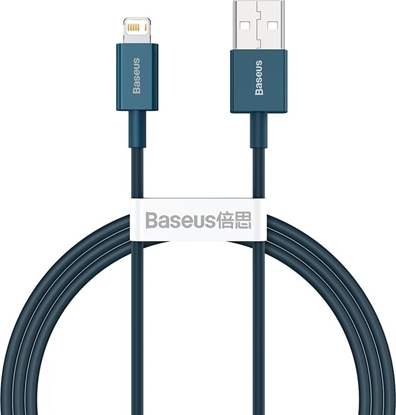 Attēls no Baseus Baseus Superior Cable USB - Lightning 2,4A 1 m Blue (CALYS-A03)