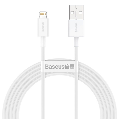 Изображение Baseus Baseus Superior USB - Lightning 2.4A 2 m cable White (CALYS-C02)