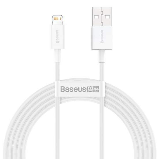 Изображение Baseus Baseus Superior USB - Lightning 2.4A 2 m cable White (CALYS-C02)
