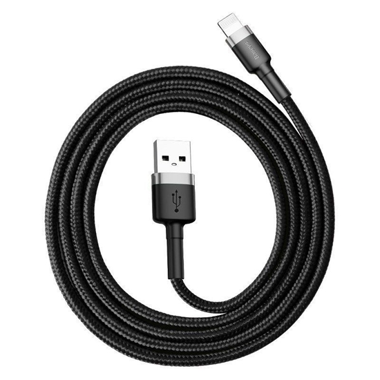 Изображение Baseus Baseus Cafule USB-A / Lightning 2.4A QC 3.0 cable 0.5 m - black-gray