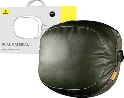 Attēls no Baseus Baseus ComfortRide Series car headrest cushion with 2 materials - dark green
