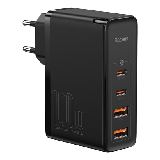 Picture of Baseus MOBILE CHARGER WALL 2C+2U 100W/BLACK CCGAN2P-L01
