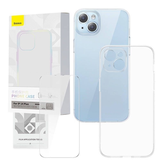 Изображение Transparent Case and Tempered Glass set Baseus Cor
