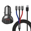 Picture of Baseus TZCCBX-0G 24W Car Charger with 3in1 Multi-Charging Cable