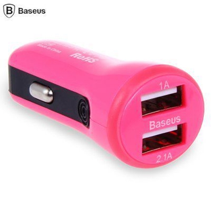 Attēls no Baseus Universal Tiny Car Charger CCALL-CR0R Pink