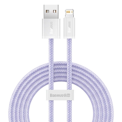 Picture of Kabel USB Baseus USB-A - Lightning 2 m Fioletowy (CALD040105)