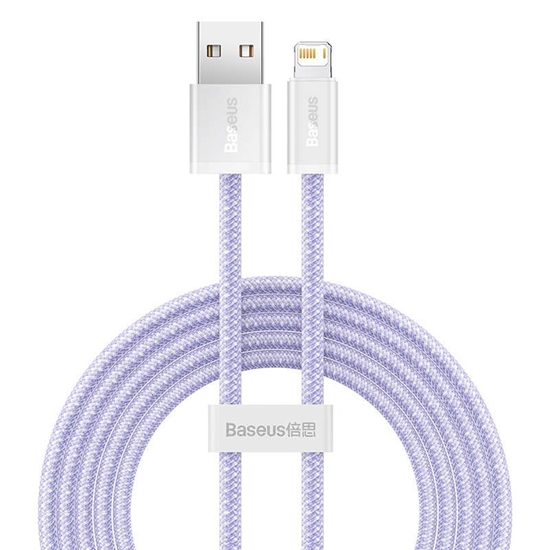 Picture of Kabel USB Baseus USB-A - Lightning 2 m Fioletowy (CALD040105)