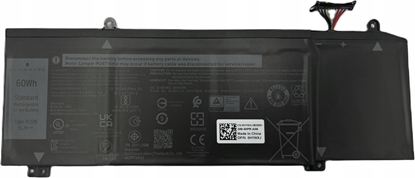 Attēls no Bateria Dell 60Wh 4-cell Li-Polymer laptop