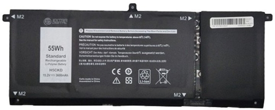 Изображение Bateria Extra Digital Neiojamo kompiuterio baterija DELL H5CKD, 3600mAh, Extra Digital Advanced