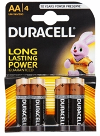 Picture of Baterijas Duracell AA Alkaline 4pack