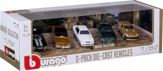Picture of Bburago BBU 1:64 BBurago 5pak VintageColl 59150VA 16686