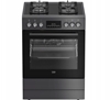 Picture of BEKO Cooker | FBM62330GADSN | Hob type Gas | Oven type Electric | Grey | Width 60 cm | Grilling | LED | Depth 60 cm | 72 L