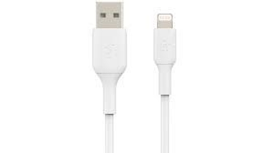 Изображение Belkin Lightning Lade/Sync Cable 1m, PVC, white, mfi certified