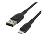 Picture of Belkin Lightning to USB-A Cable 15cm, PVC, black, mfi cert.