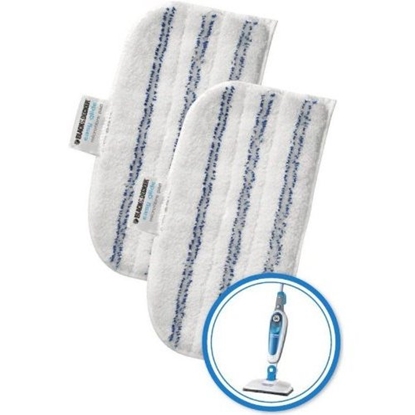 Изображение Black&Decker Nakadki z mikrofibry do mopa parowego FSM 1600 1610 1620 2 szt. (FSMP20)