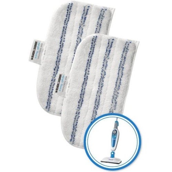 Изображение Black&Decker Nakadki z mikrofibry do mopa parowego FSM 1600 1610 1620 2 szt. (FSMP20)