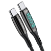 Picture of BlitzWolf USB-C to USB-C cable BlitzWolf BW-TC23, with display, 100W, 1.8m (black)