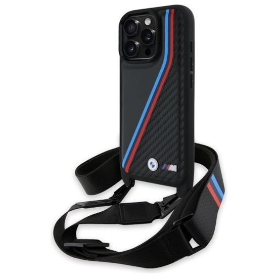 Picture of BMW M Edition Carbon Tricolor Lines Hardcase for Apple iPhone 16 Pro Max