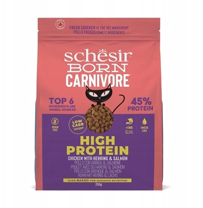 Attēls no Born Carnivore, karma sucha, dla kotw, kurczak i led, 255 g, worek