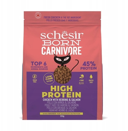 Picture of Born Carnivore, karma sucha, dla kotw, kurczak i led, 255 g, worek