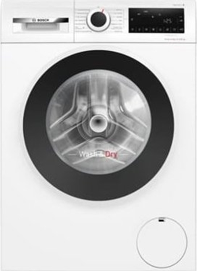 Изображение Bosch | Washing Machine with Dryer | WNG2540LSN | Energy efficiency class D | Front loading | Washing capacity 10.5 kg | 1400 RPM | Depth 64 cm | Width 60 cm | Display | LCD | Drying system | Drying capacity 6 kg | Steam function | White
