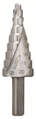 Изображение Bosch HSS Step Drill Bits, 3-flat Shank