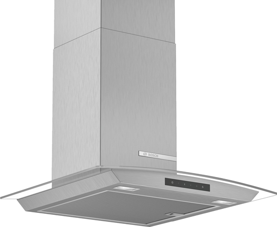 Picture of Bosch Serie 4 DWA66DM50 cooker hood Wall-mounted Stainless steel 600 m³/h A