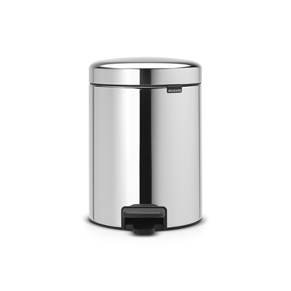 Picture of BRABANTIA atkritumu tvertne ar pedāli NewIcon  5 l  Brilliant Steel 112621