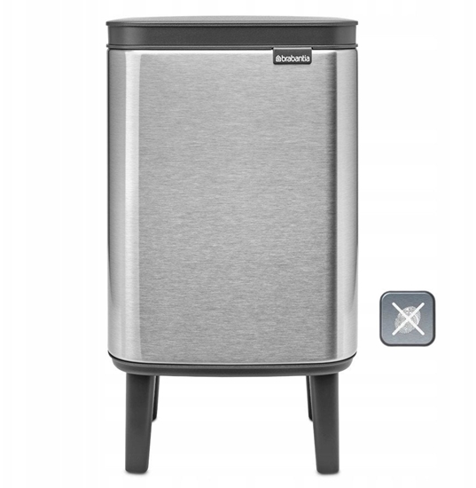 Picture of Brabantia BO Trash Bin HI 4 l Matte Steel Fingerprint Proof